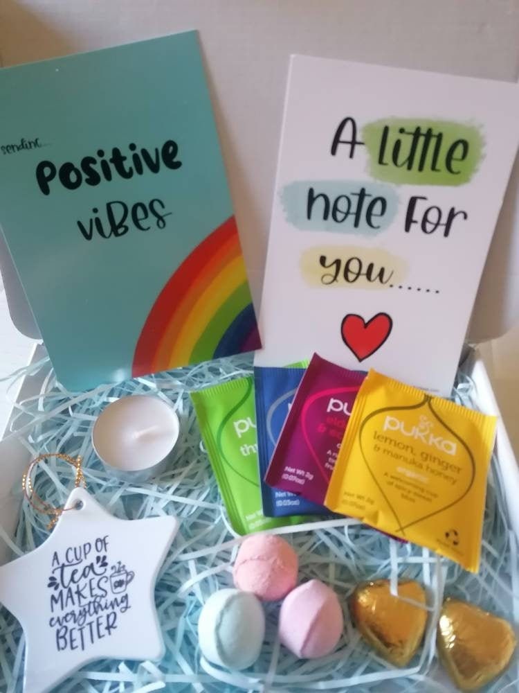 Tea Lover Box Positive Vibes Pamper Box Gift Box Etsy