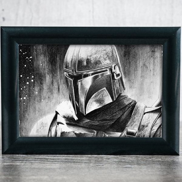 drawing Poster "mandalorian" in limited edition in format, A2 format
