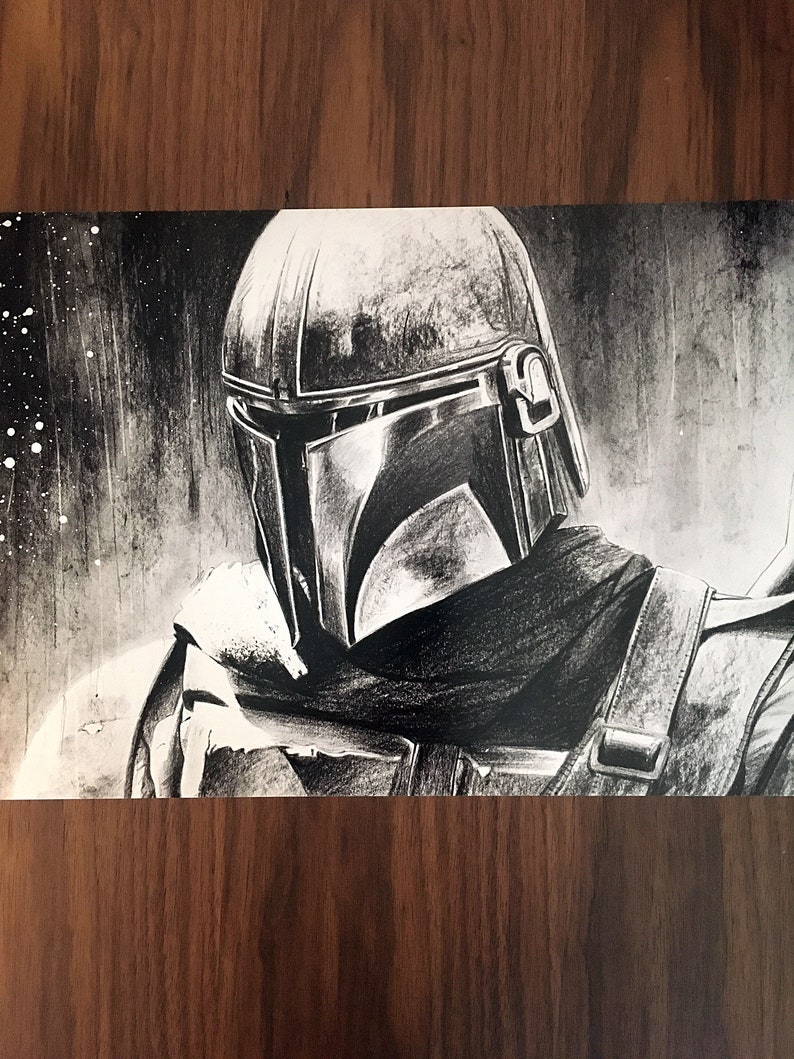 drawing Poster mandalorian in limited edition in image 6