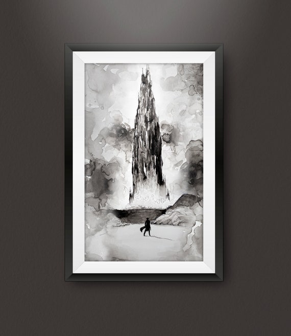 Drawing Painting Poster the Dark Tower in Limited Etsy