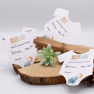 Babyparty-Spielkarten / Prononostische Karten / Babyparty / Babyvorhersage / Körperkarte / Babyparty-Körper