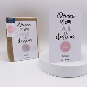 Cartes à gratter / Annonce grossesse / tu vas être Tatie cartes suprise