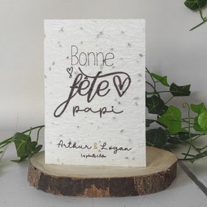 Carte à planter personnalisée