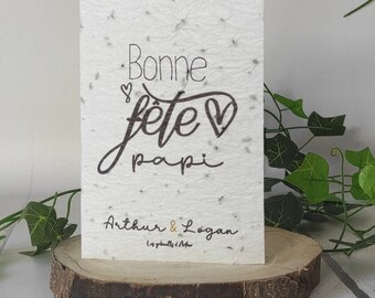 Carte à planter personnalisée