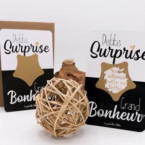 Carte à gratter / Annonce grossesse / bébé / Carte surprise / Grossesse / bébé