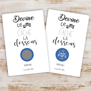Cartes à gratter / Annonce grossesse / tu vas être papa