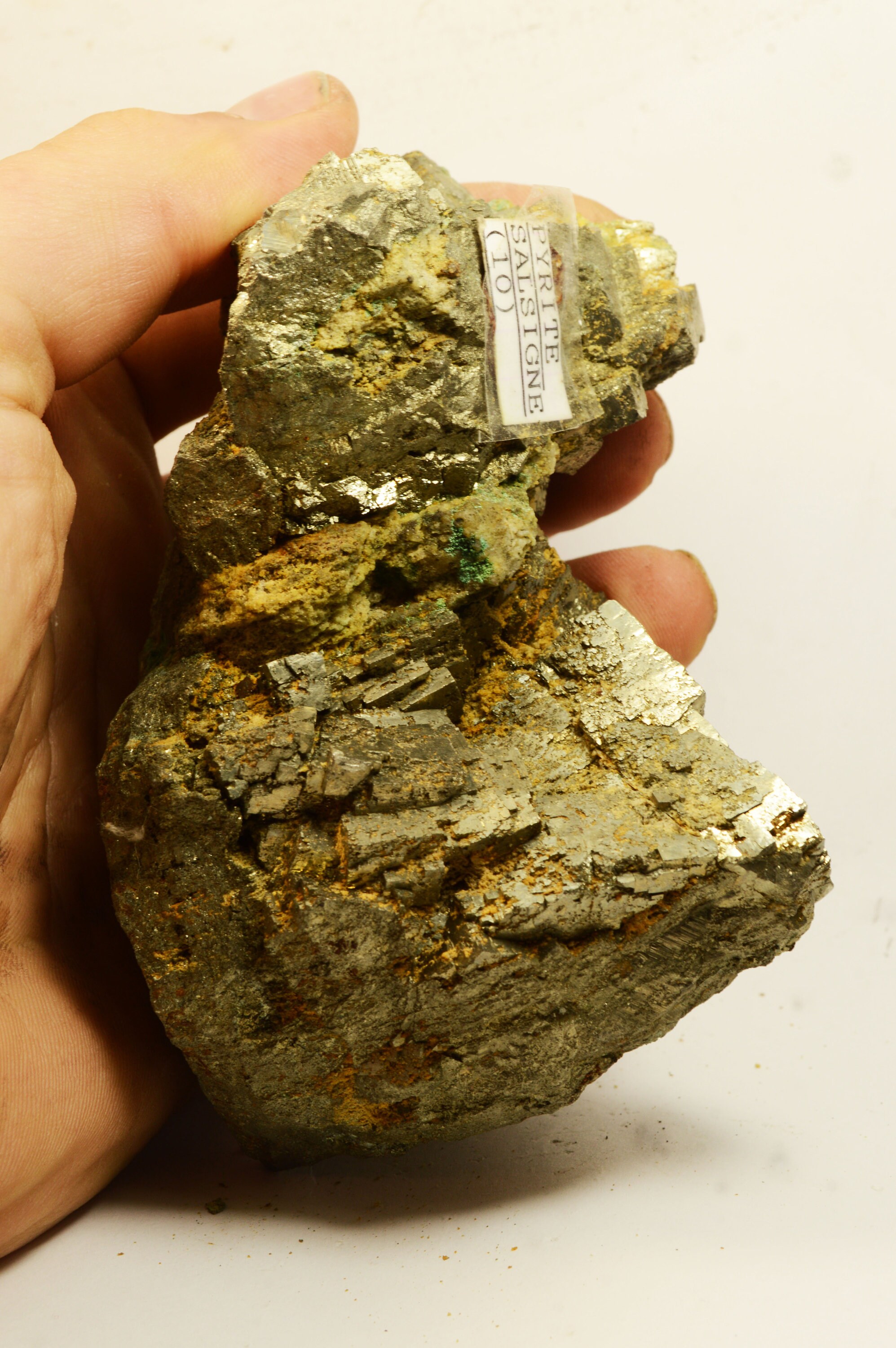 Amas de Pyrite Mine Salsigne Aude France 936G Mineraux Collection Français