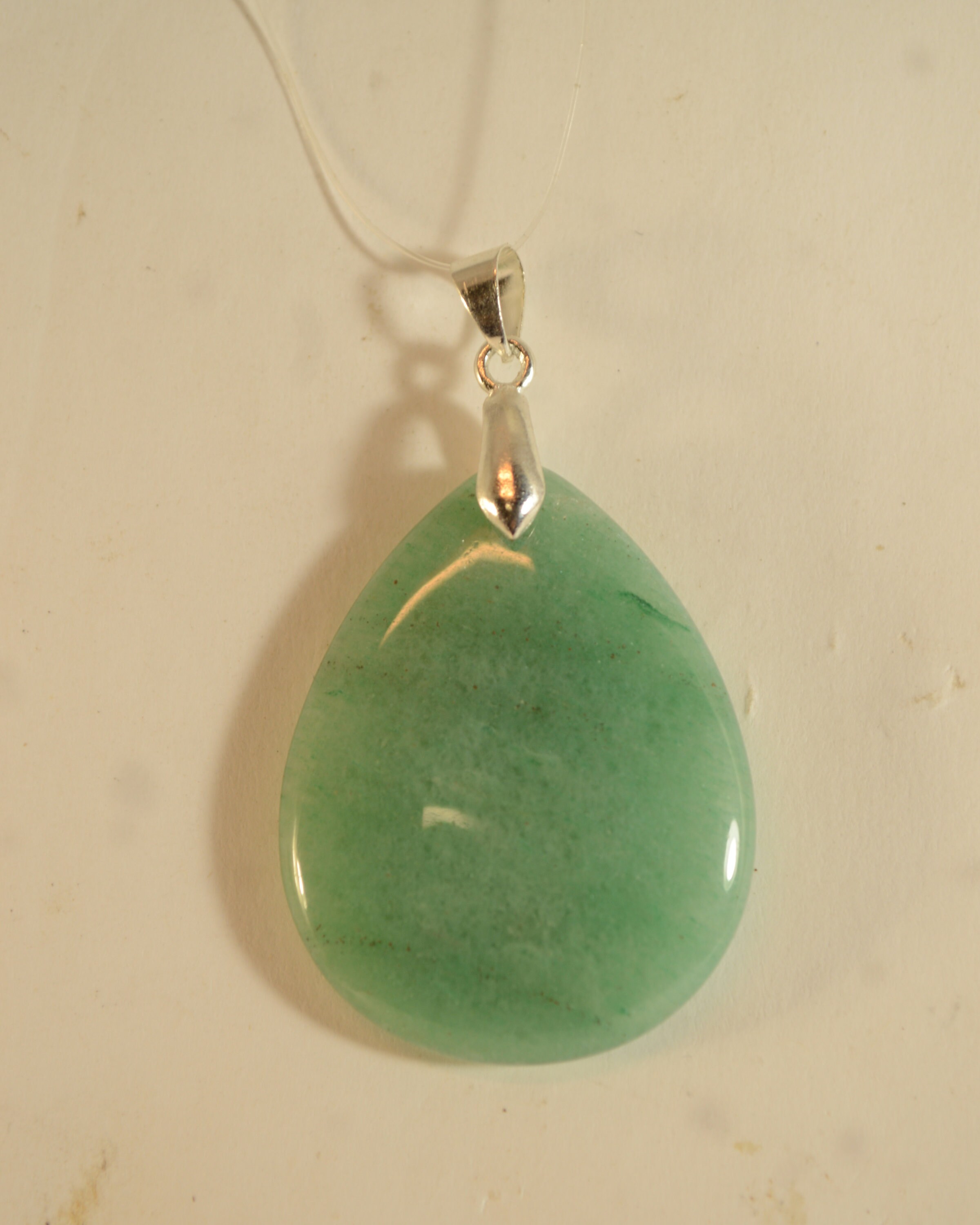 Pendentif en Aventurine 37x30mm Bijou Pierre