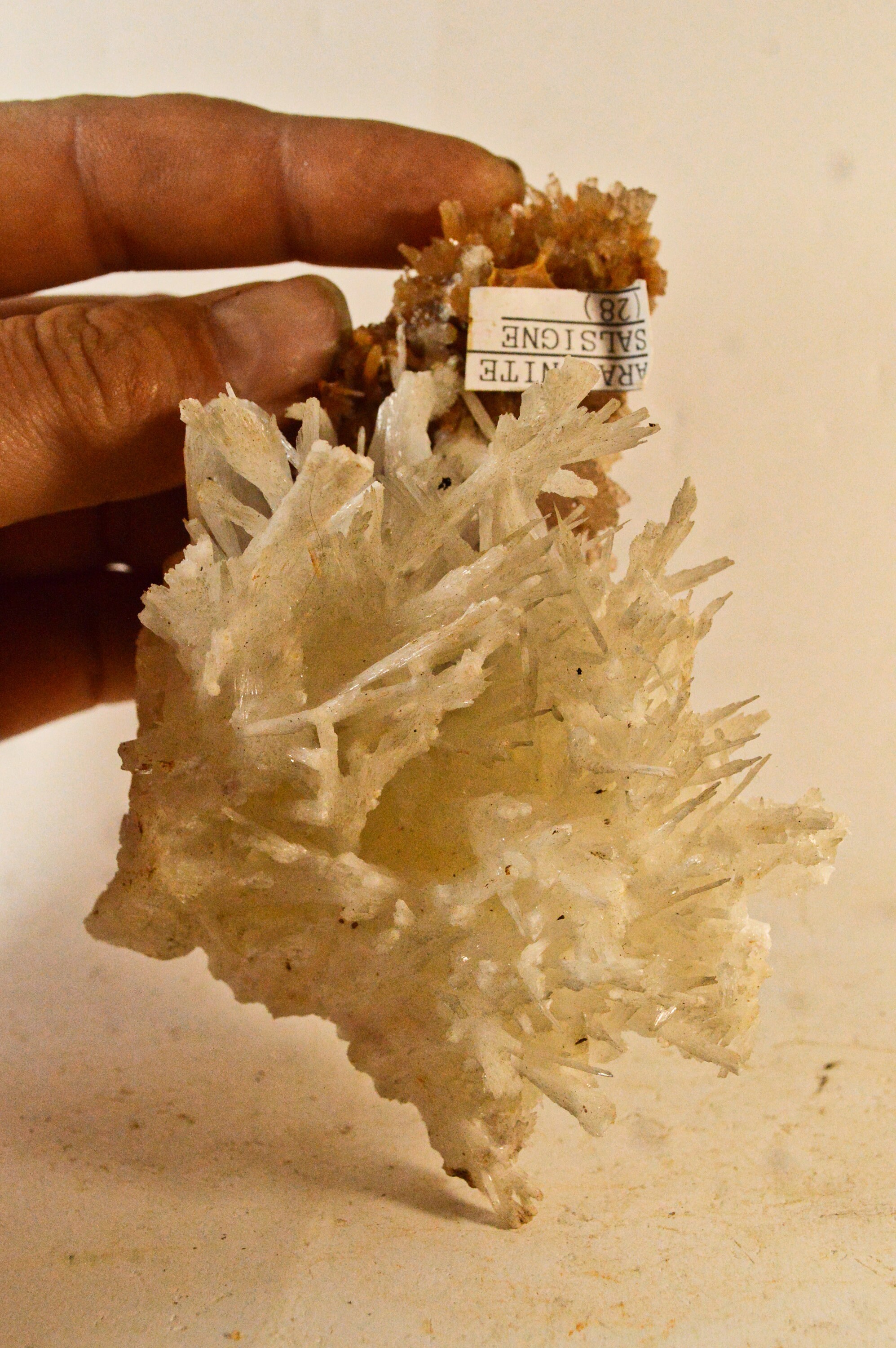 Aragonite Mine de Salsigne Aude France 282G Mineraux Collection Français