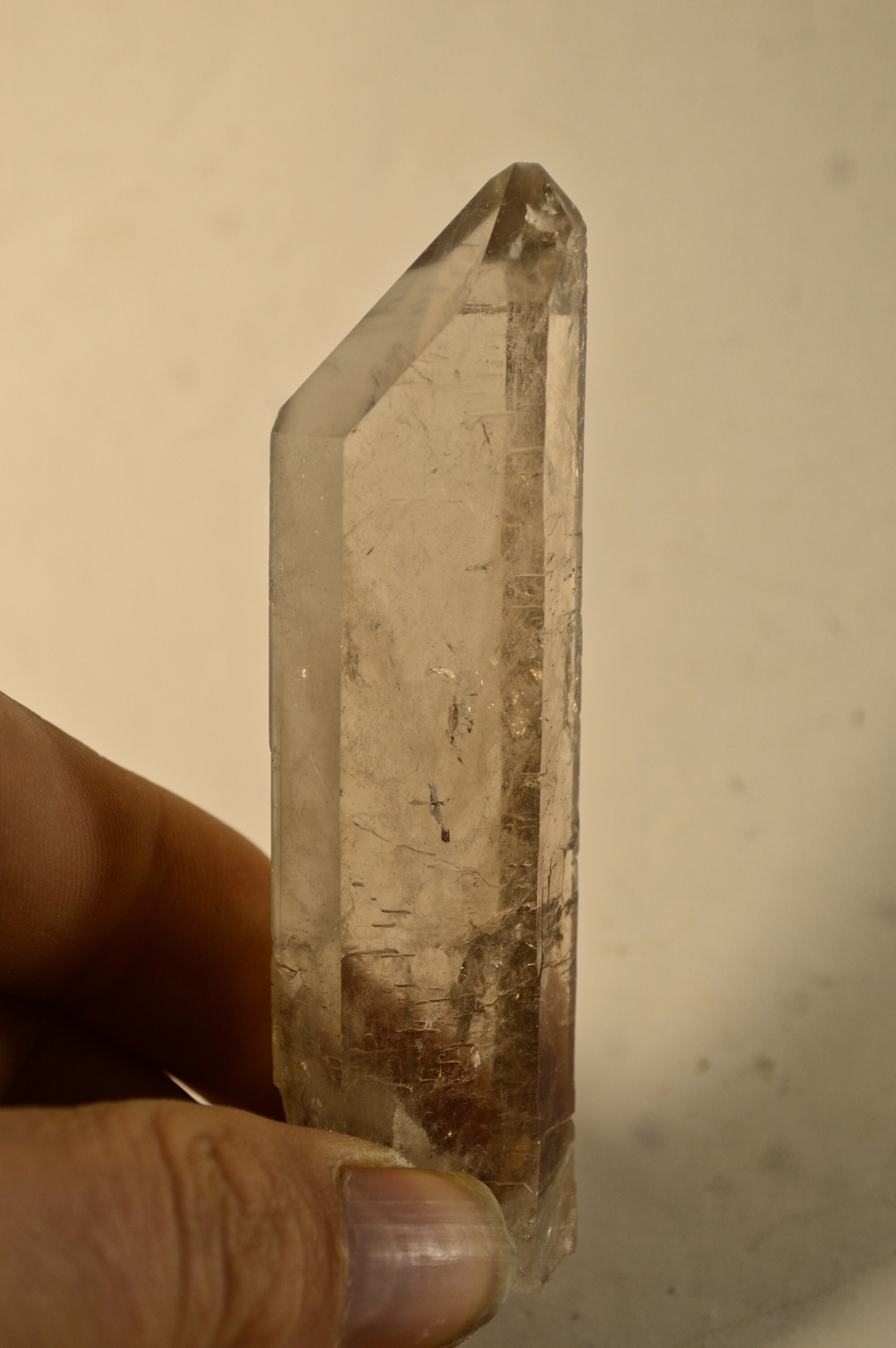 Pointe de Quartz Cristal Roche 83G Specimen Minérale Collection