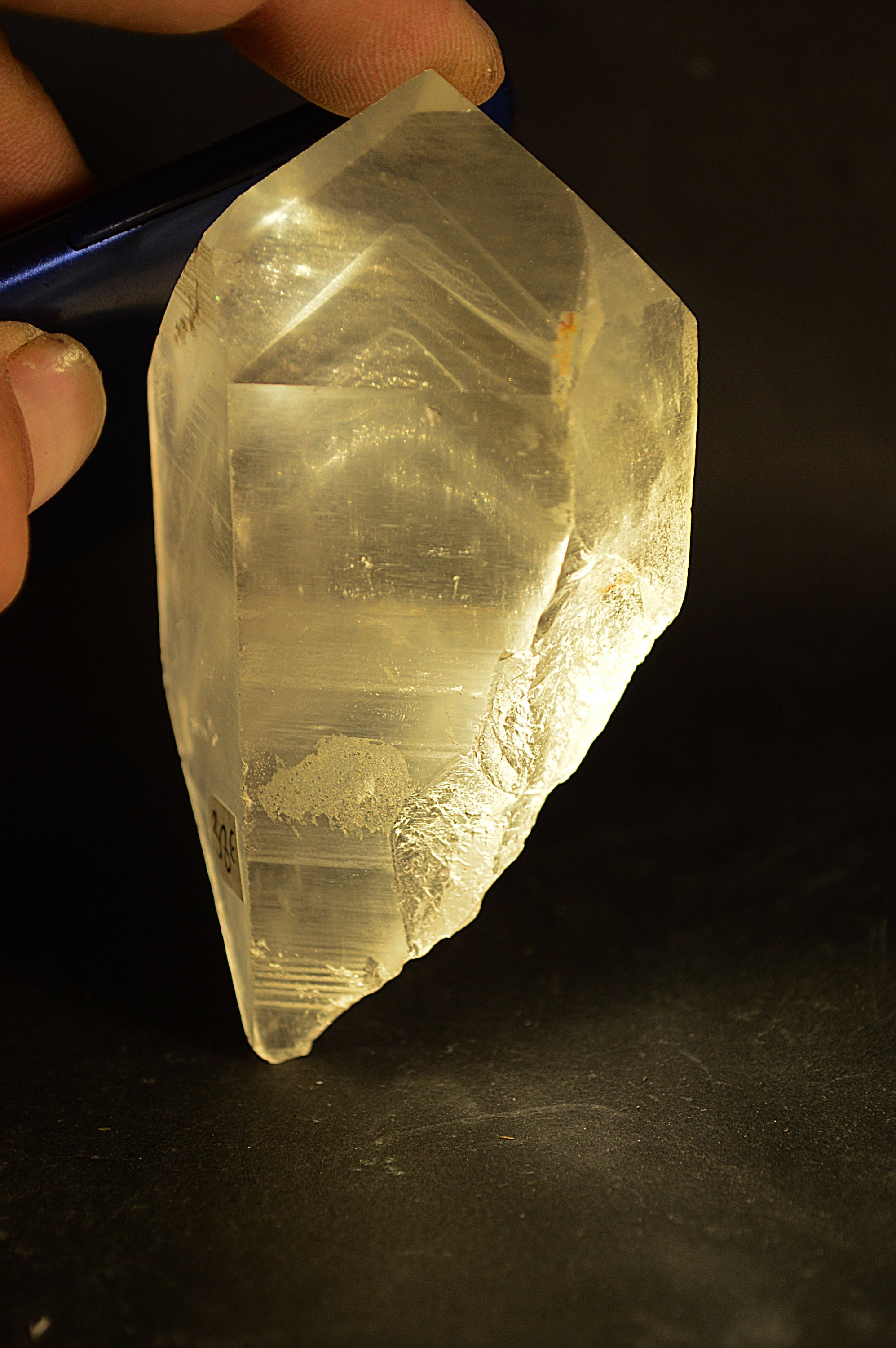 Pointe de Quartz Fantôme Cristal Roche 171G Specimen Collection Fantome