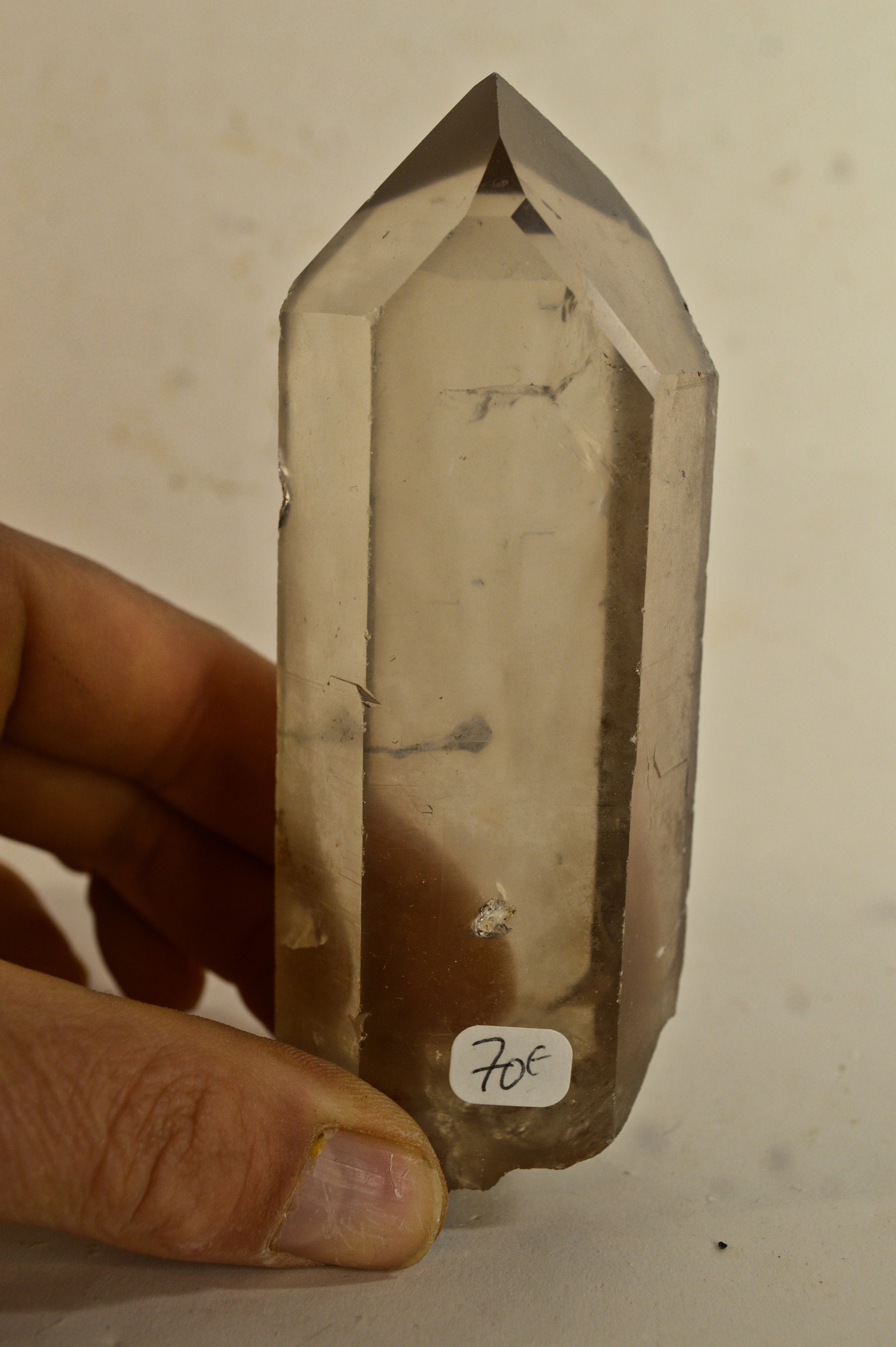 Pointe de Quartz Fumé 353G Specimen Minérale Collection