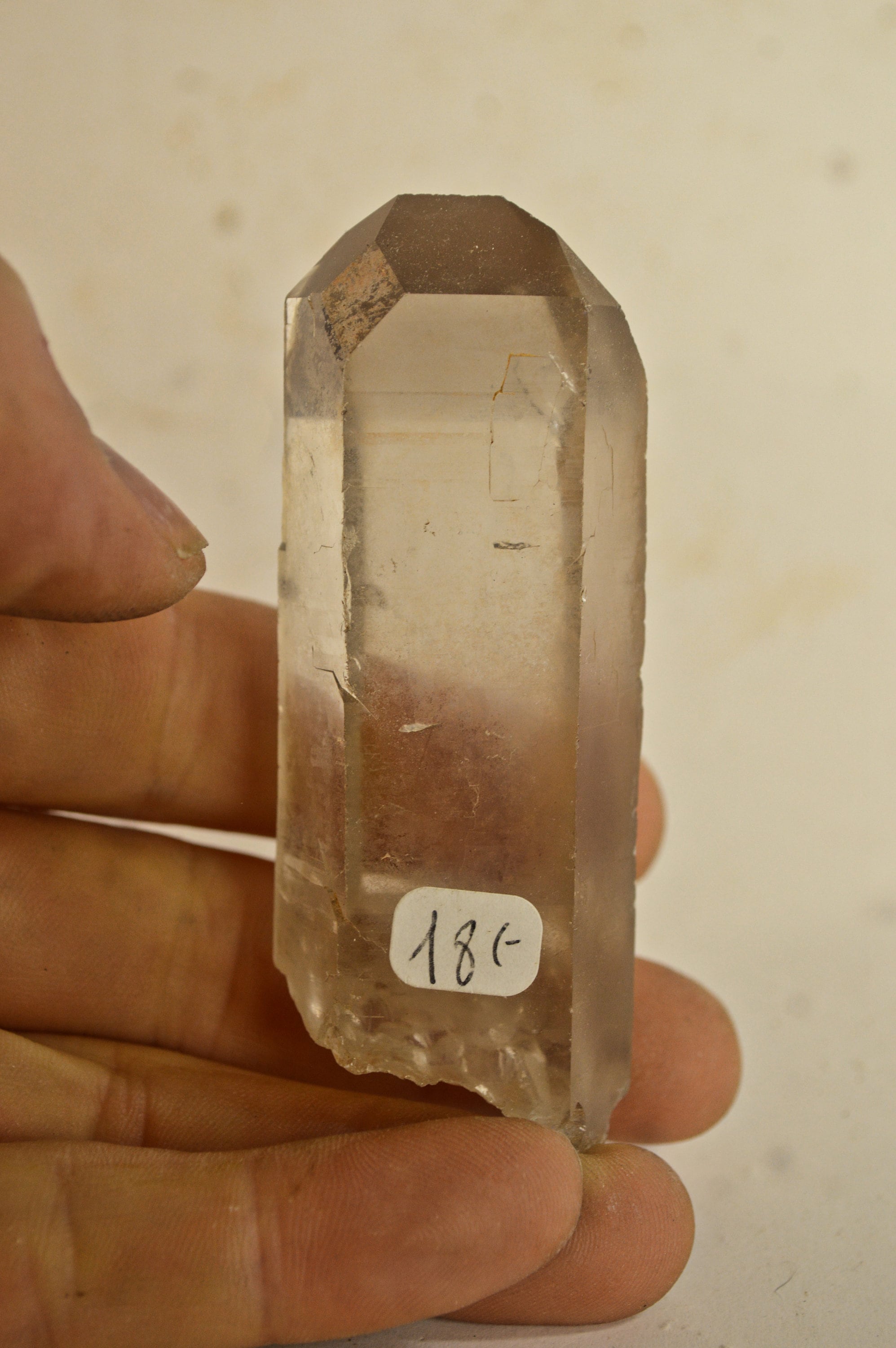 Pointe de Quartz Fumé 111G Specimen Minérale Collection