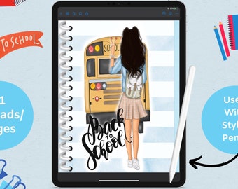 Digital Planner for Note-shelf, Digital Planner iPad, Digital Teacher Planner iPad, Digital Planner Undated Back to School Theme