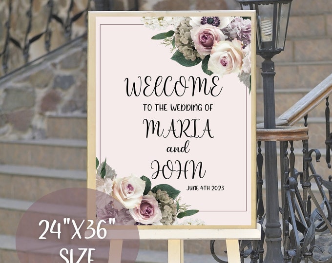 Wedding Reception Signs Template, Wedding Signs Template Editable in Canva, Signs for Wedding Reception, Printable Wedding Signs Decor