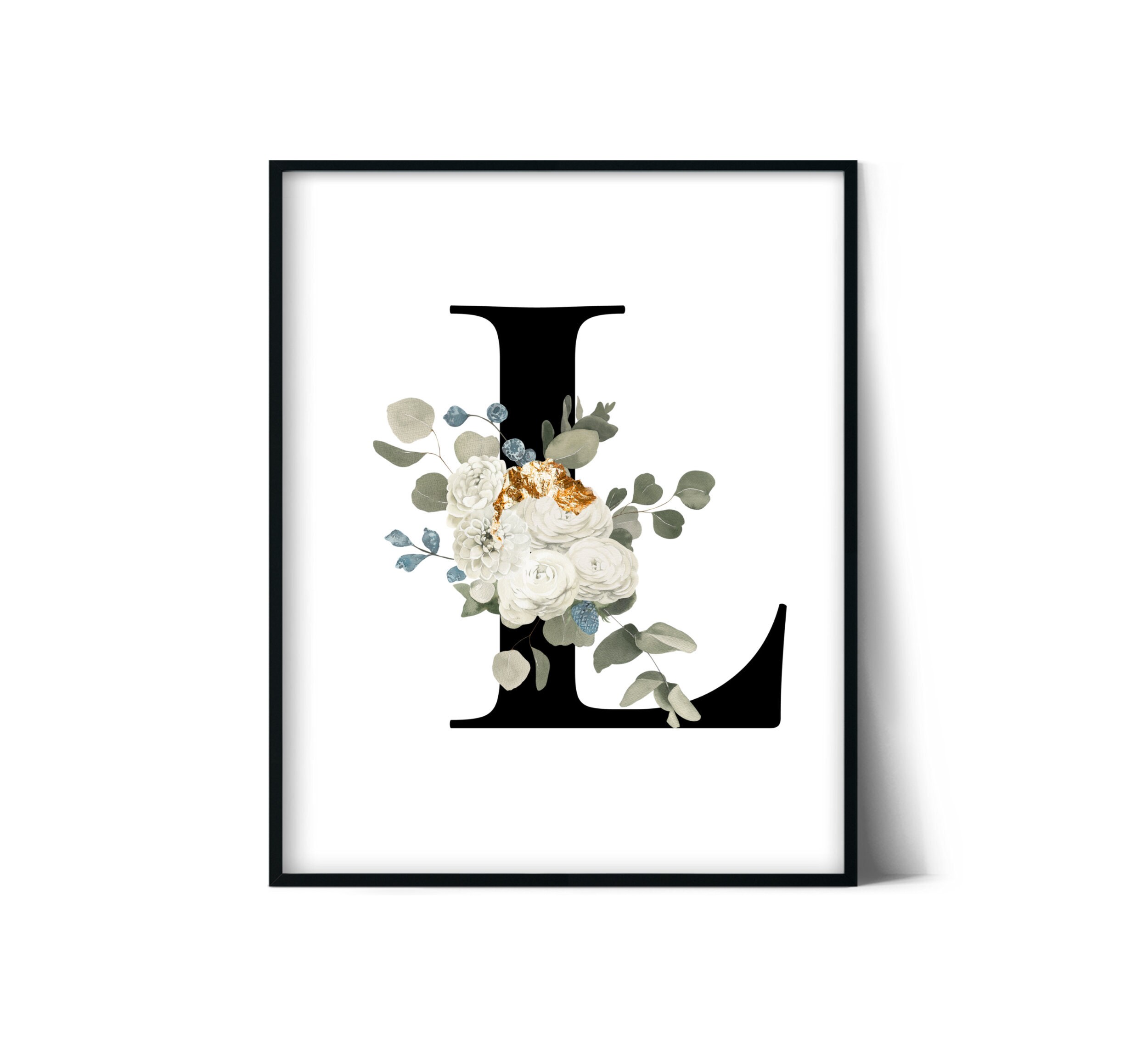 Letter L wall art wall art Letter L wall decor Printable Etsy