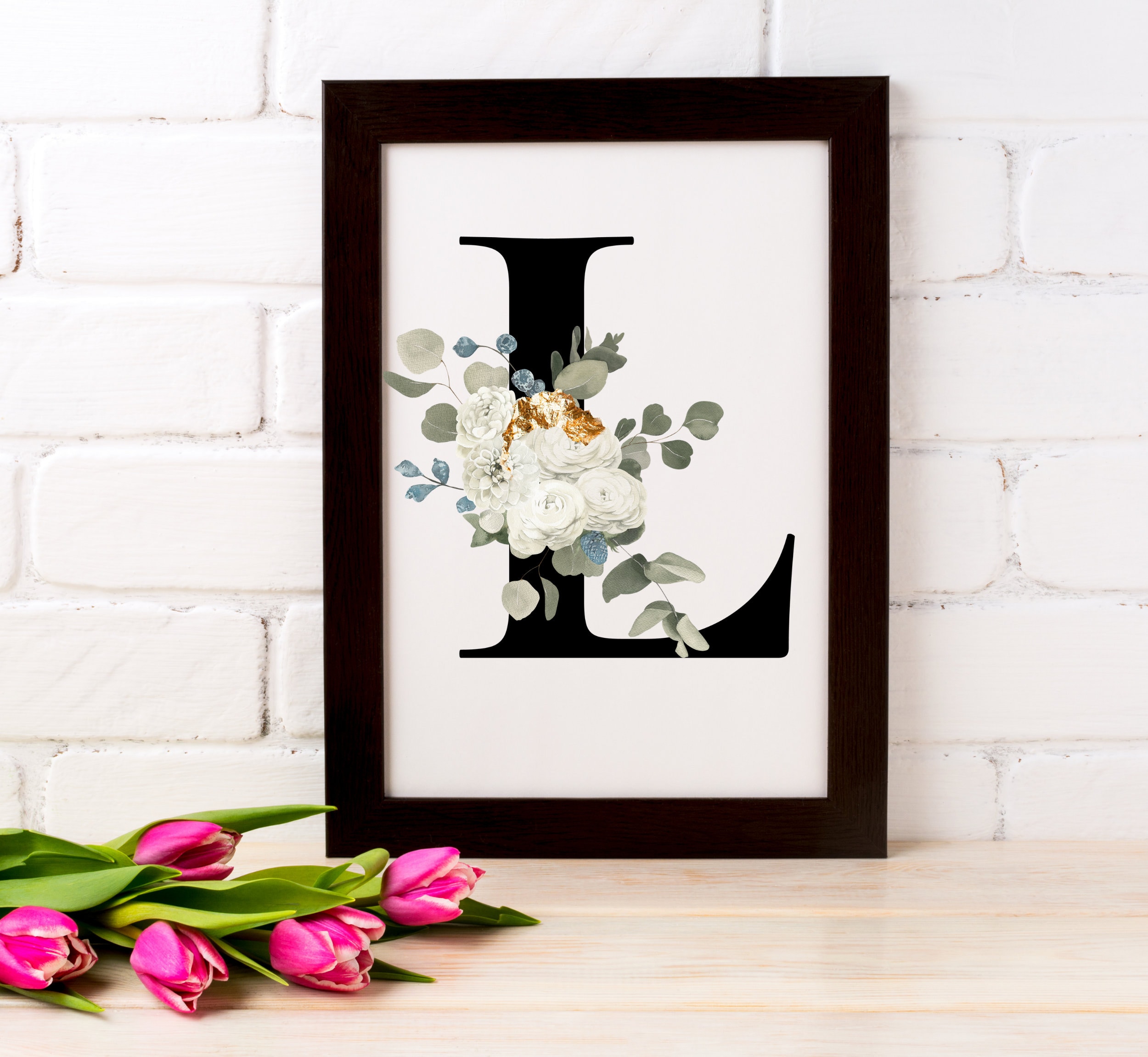 Letter L home decor wall art Letter L wall decor Printable Etsy