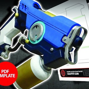Eva Foam Graffiti Gun Template