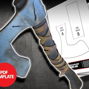 EVA Foam Viking Axe Template