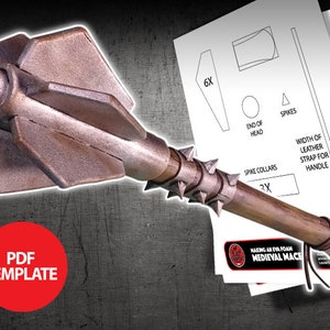 EVA Foam Medieval Mace Template