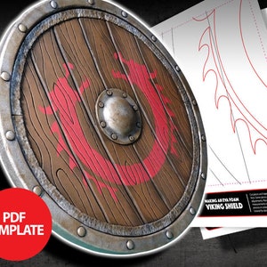 EVA Foam Viking Shield Template