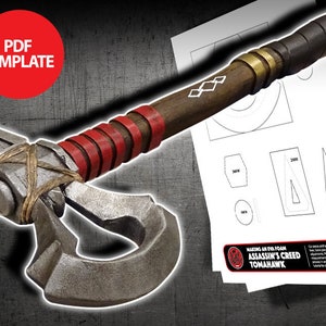 Eva Foam Tomahawk Template