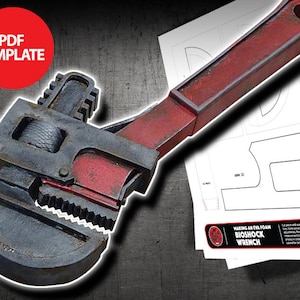 Eva Foam Bioshock Wrench Template