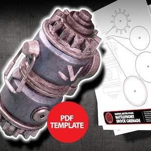 Eva Foam Shock Grenade Template