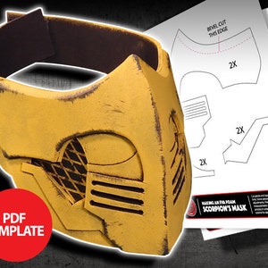 EVA Foam Scorpion Mask Template