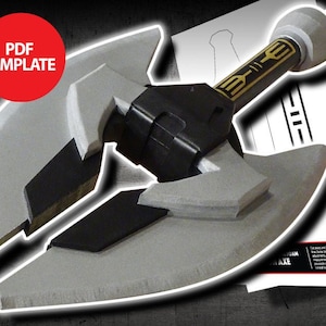Eva Foam Bison Axe Template