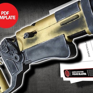 Eva Foam Police Blaster Template