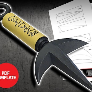 Eva Foam Kunai Template