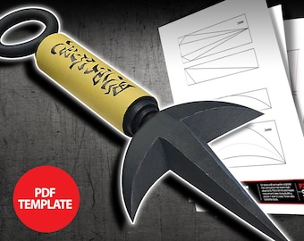 Eva Foam Kunai Vorlage