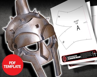 EVA Foam Gladiator Helmet Template