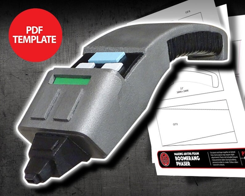 Eva Foam Boomerang Phaser Template - Etsy