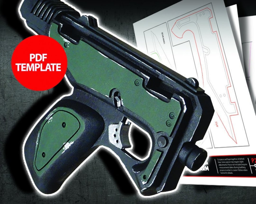 Eva Foam RDA Pistol Template Etsy