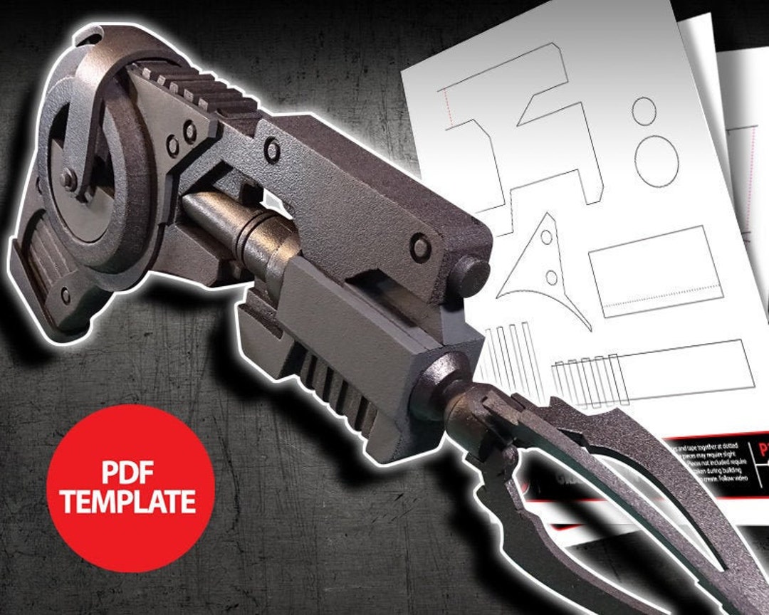 EVA Foam Grapnel Gun Template Etsy