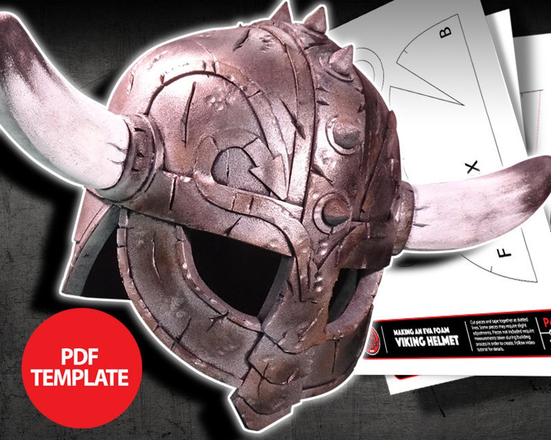 EVA Foam Viking Helmet Template Etsy