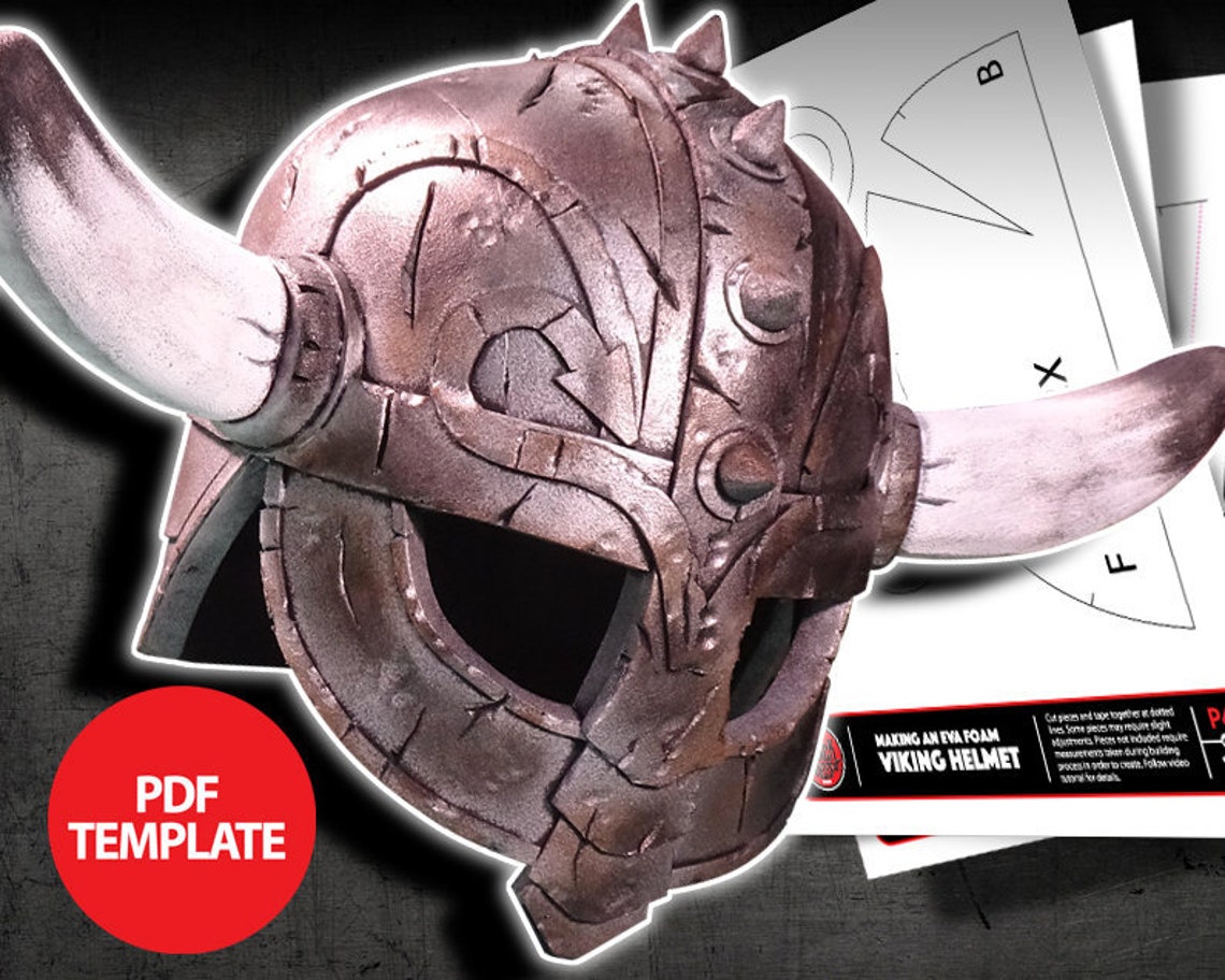 EVA Foam Viking Helmet Template Etsy