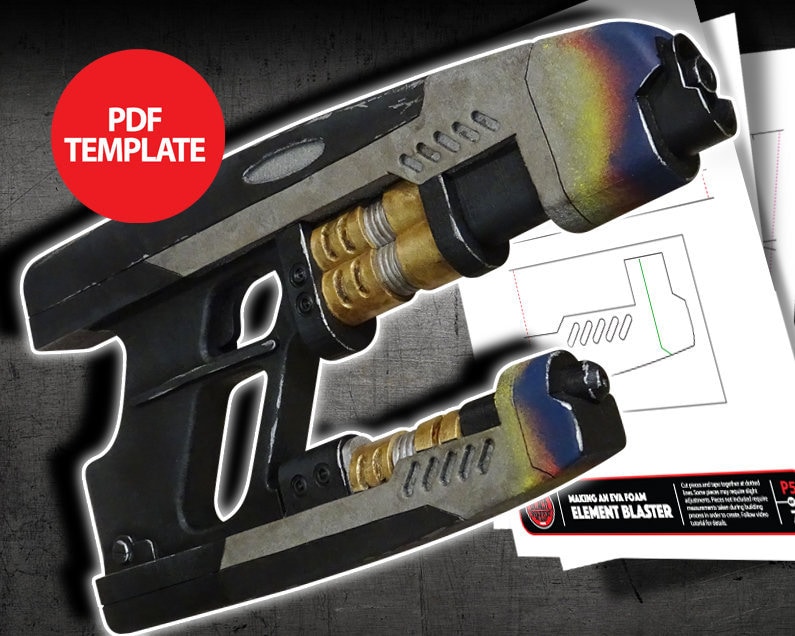Eva Foam Element Blaster Template - Etsy