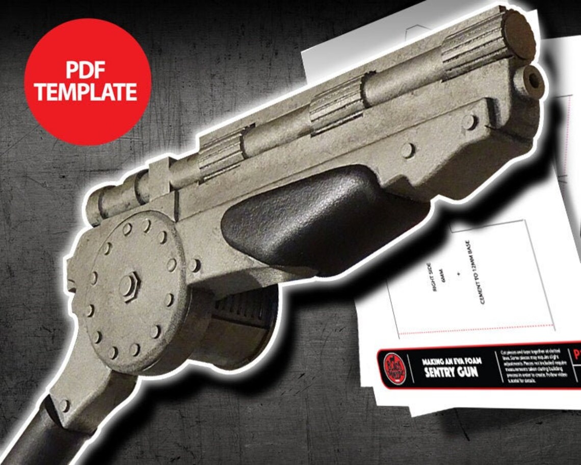 Eva Foam Sentry Gun Template Etsy