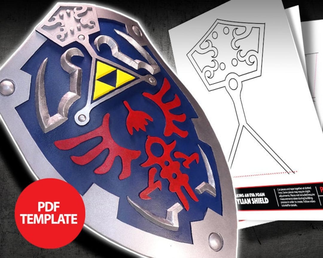 EVA Foam Hylian Shield Template - Etsy
