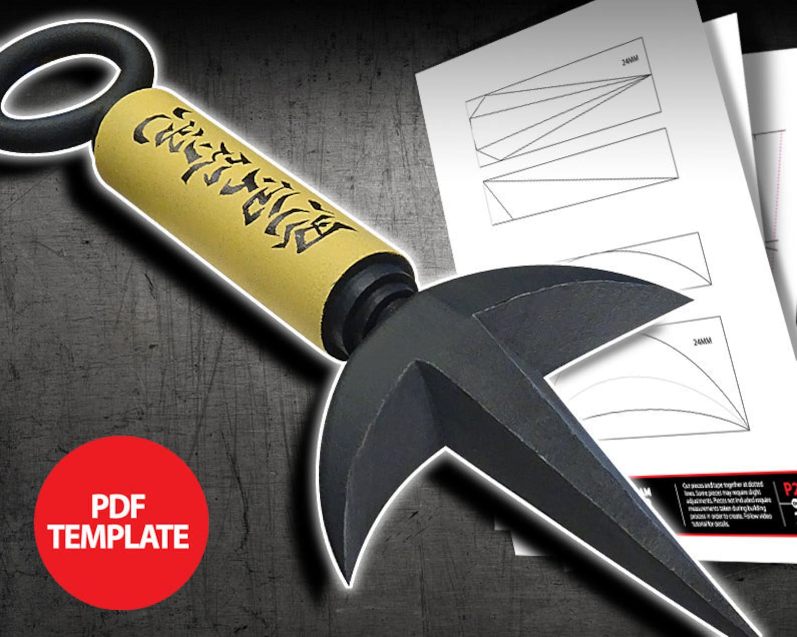 Eva Foam Kunai Template - Etsy