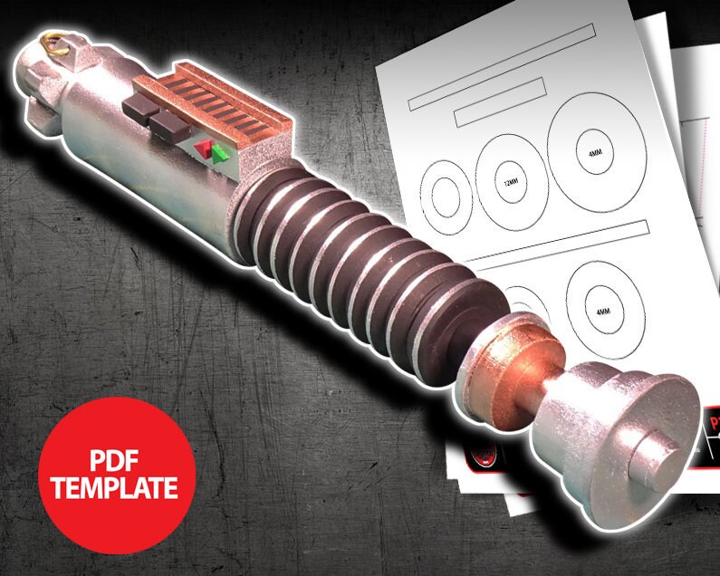 EVA Foam Lightsaber Template Etsy