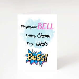 Ring the Bell, CANCER CARD, CHEMO Gifts, Cervical Cancer, Digital Download Chemotherapy Cancer Awareness Message Card For Cancer Fighter