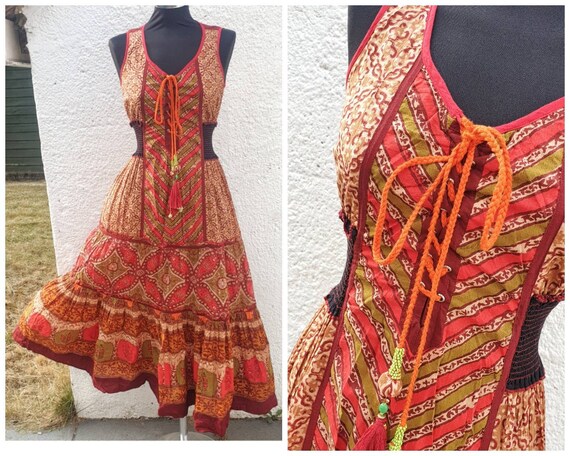 Vintage Ritu Kumar Indian ( boumwolle ) cotton ha
