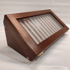 Wooden case for collectible pens, fountain pens exhibitor