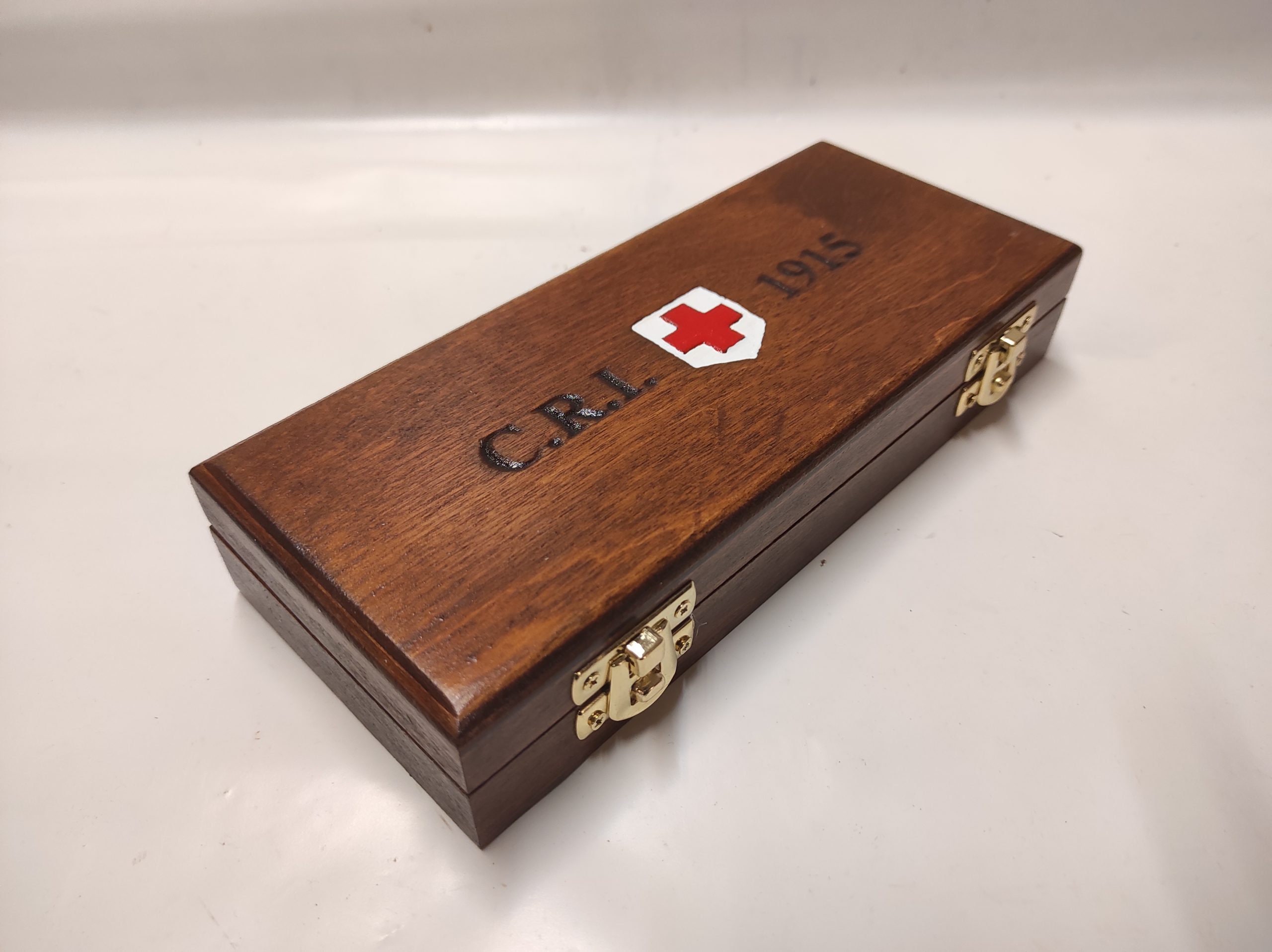 Red Cross Case Wooden Case for Box for Italian Red Cross Series C.R.I. 1915 Handmade ...