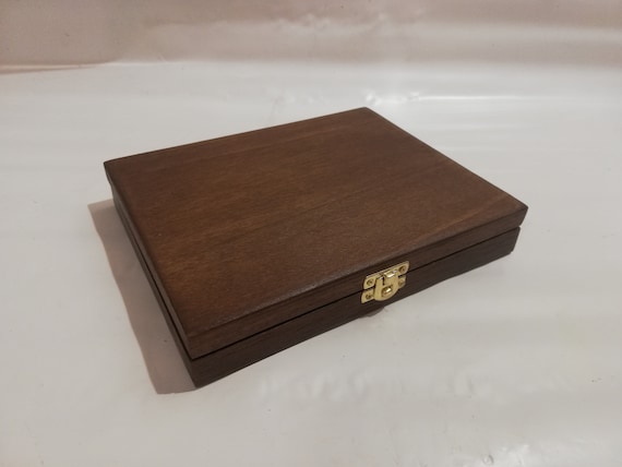 Coffret pour Monnaies 20 Boîtes 40x40 MM En Bois Et Velours Italien