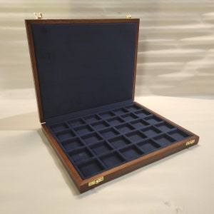 Wooden box for ancient coins